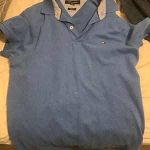 Tommy hilfiger blue shirt slim fit